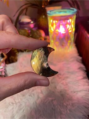 Labradorite Crescent Moon